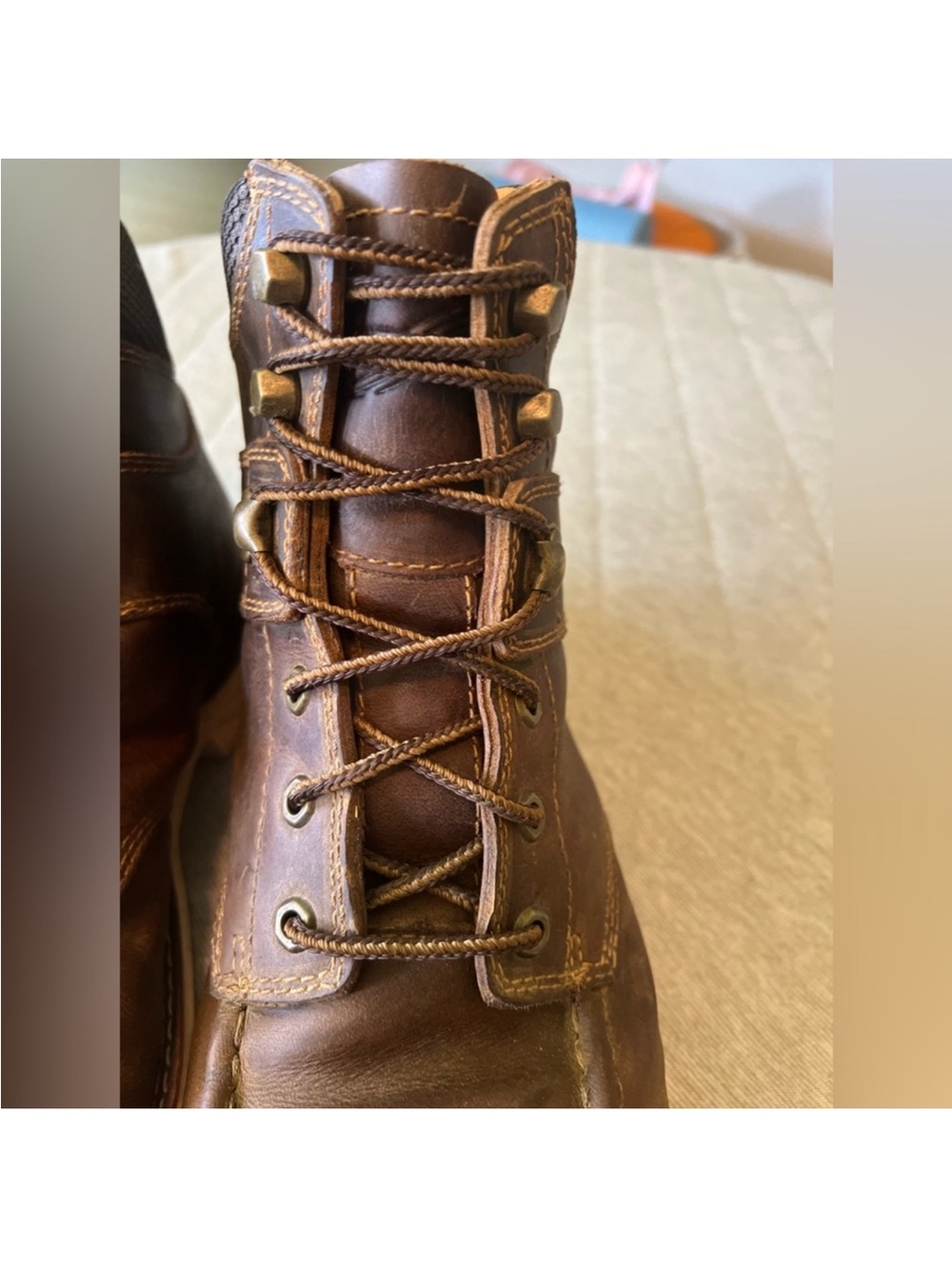DOUBLE H Sz 13 Brown Leather 6” Phantom Rider Composite Toe Oil Slip Resistant - Picture 8 of 14